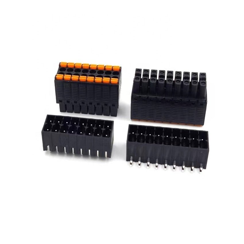 hot sales double rows DFMC 1.5 3.5mm pitch connector 15EDGKNH-3.5 KF2EDGKS-3.5 spring male female terminal block