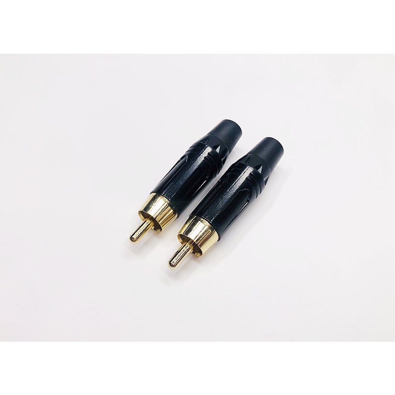 High Quality RCA Adapter DIY Speaker Cable Wire Connector Solder Gold Plated OFC Pins Audio Video Phono RCA Male Connector