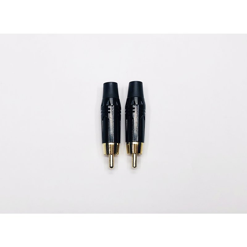 High Quality RCA Adapter DIY Speaker Cable Wire Connector Solder Gold Plated OFC Pins Audio Video Phono RCA Male Connector