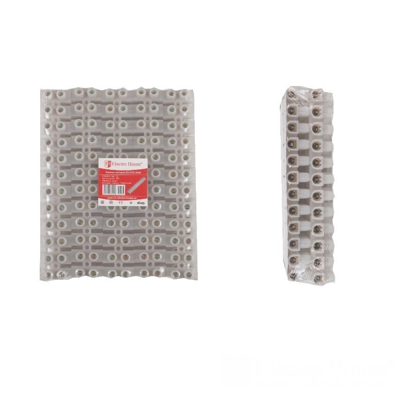 Hot Sale Transparent High Quality 12 Way Screw Terminal Blocks Polyethylene 60A 80A 100A Brass Wire Terminal Connectors Reusable