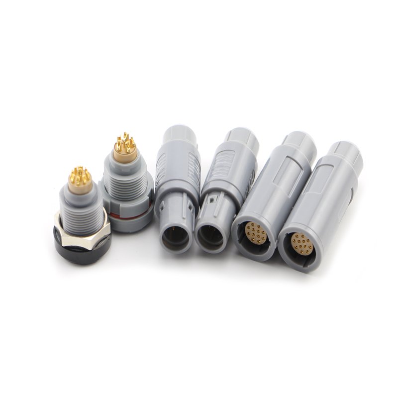 P Series 2pin 3pin 4pin 5pin 6pin 7pin 8pin 10pin 12pin 14pin IP50 Connector For Industrial Automation Sensors