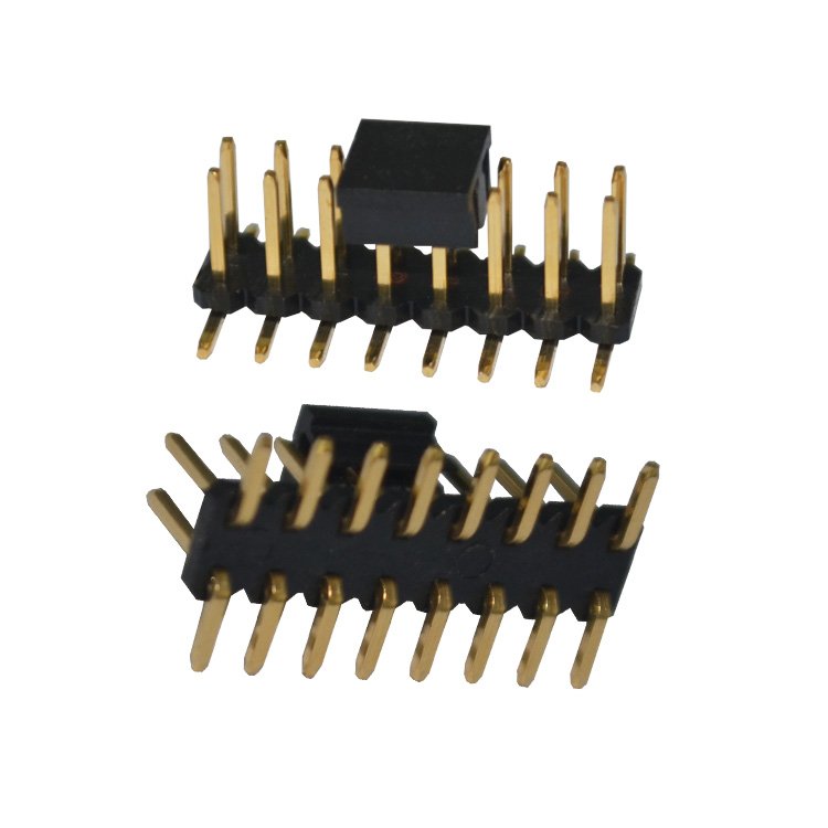 SMD PCB Female Header 2*5P 10 Pin Position 2.54 Mm Dual Row Gold Plated Pin Header Connector