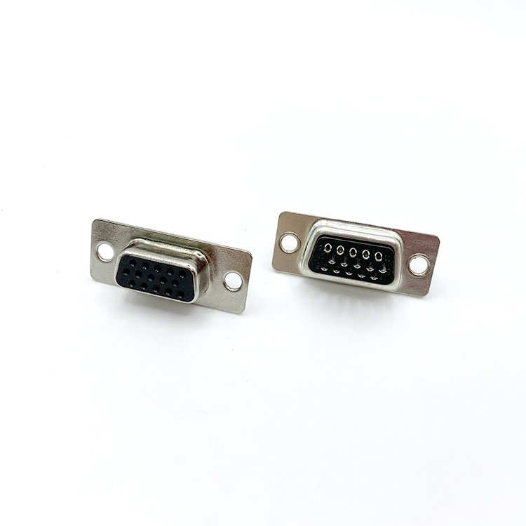 High density D-SUB 15Pin female solder for cable,HD.D-SUB 15Pin socket,HDB 15P female connector
