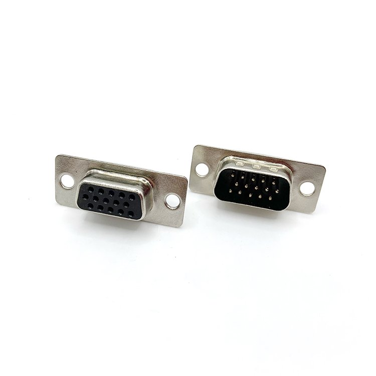 High density D-SUB 15Pin female solder for cable,HD.D-SUB 15Pin socket,HDB 15P female connector