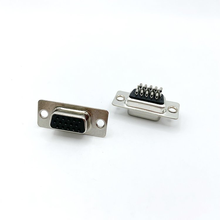 High density D-SUB 15Pin female solder for cable,HD.D-SUB 15Pin socket,HDB 15P female connector