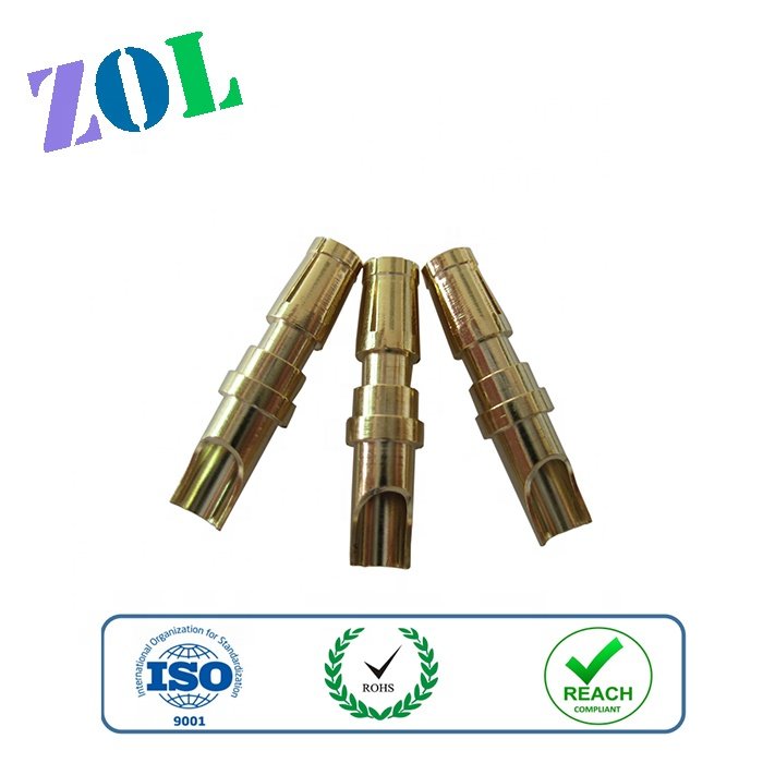 brass round hole receptacle pin connector