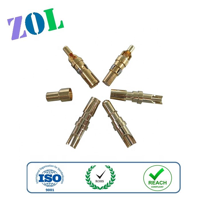 brass round hole receptacle pin connector