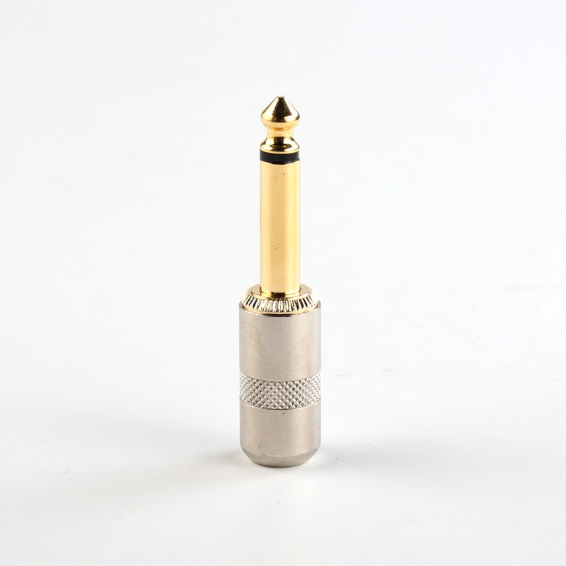 Join Audio Short body TS Mono Connector Nickel Shell with Gold Plug For 7.5mm OD