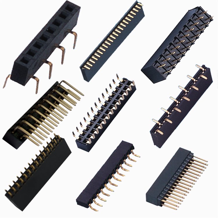 1.27 /2.00 /2.54mm Pitch Machined Round Female Header Connector dual/single Row Straight/SMT Board To Board connector