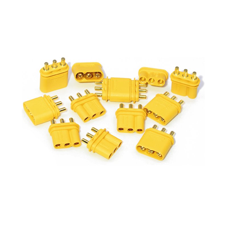 Amass Model Airplane MR30PB Male and Female Motor Electrically Adjusted Three Core PCB Vertical Welding Connector