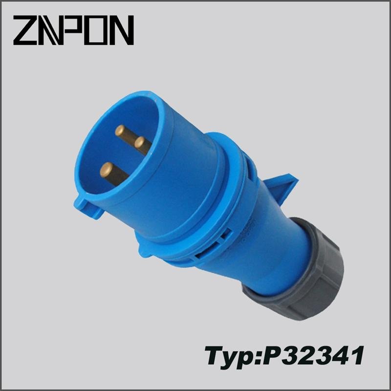 S32341 32A 3 pin industrial plug and socket connectors