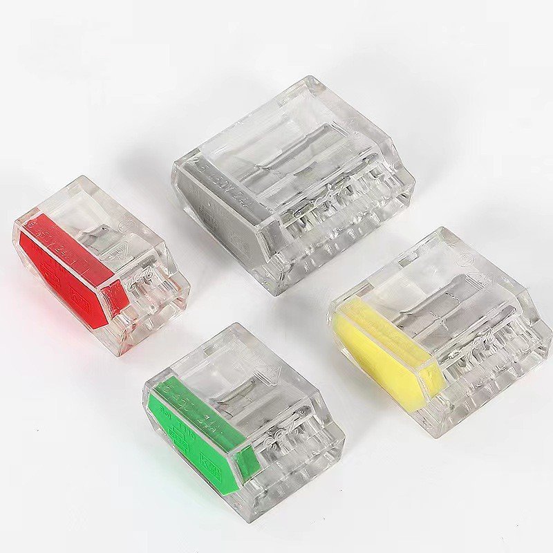 4 Pin Quick Wire Connector Hard Wire Compact Wiring Connector Push In Conductor Terminal Block