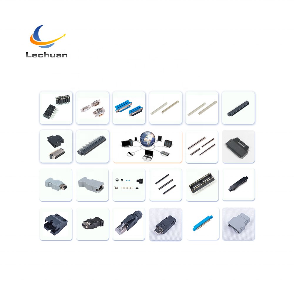 LECHUAN 1.27mm Pitch Straight Right Angle SMT Shrouded IDC Ejector Header Wire to Board Connector Box Header