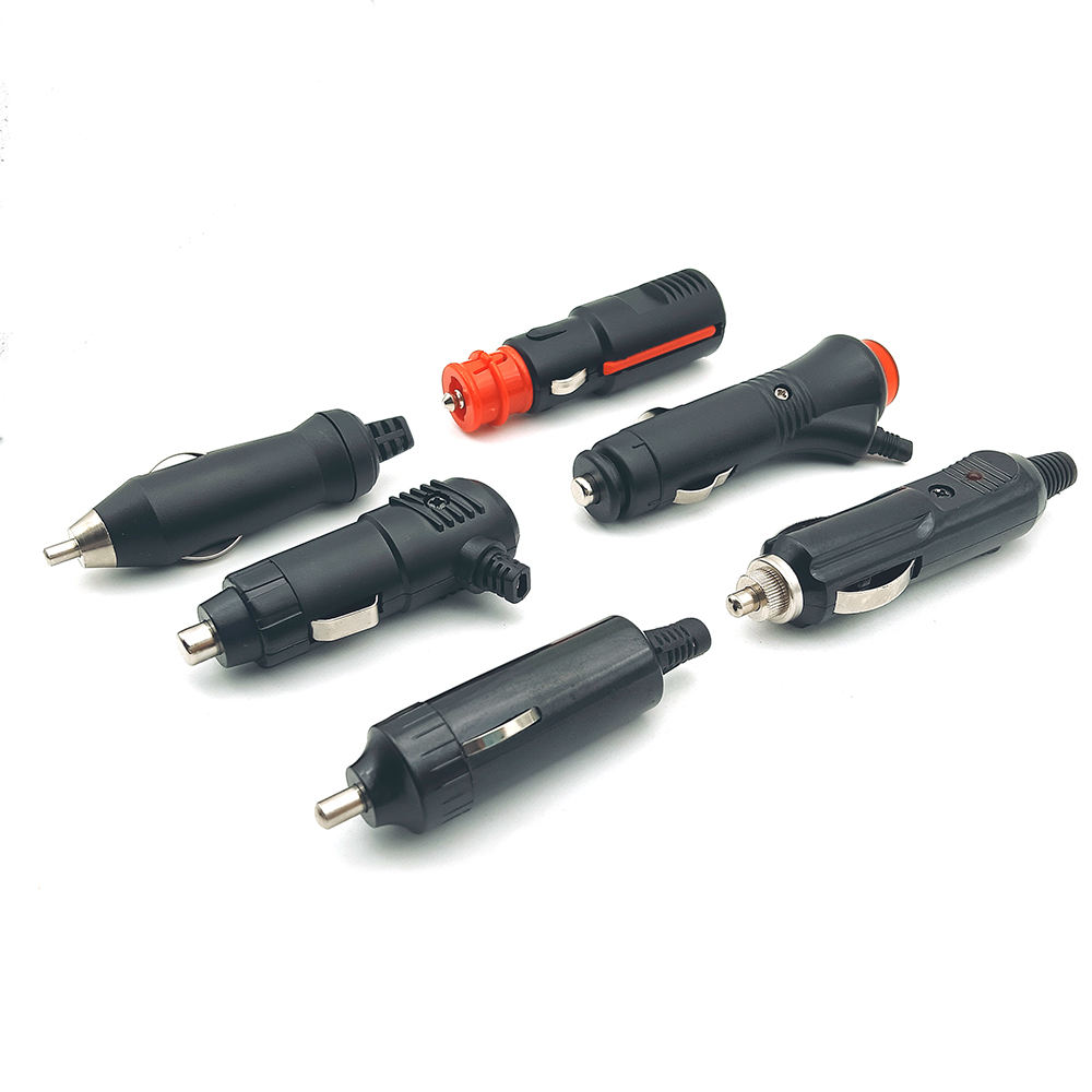 Universal 12V 24V LED Optional Digital Car Cigarette Lighter Socket Plug Connector for VW MB Ford