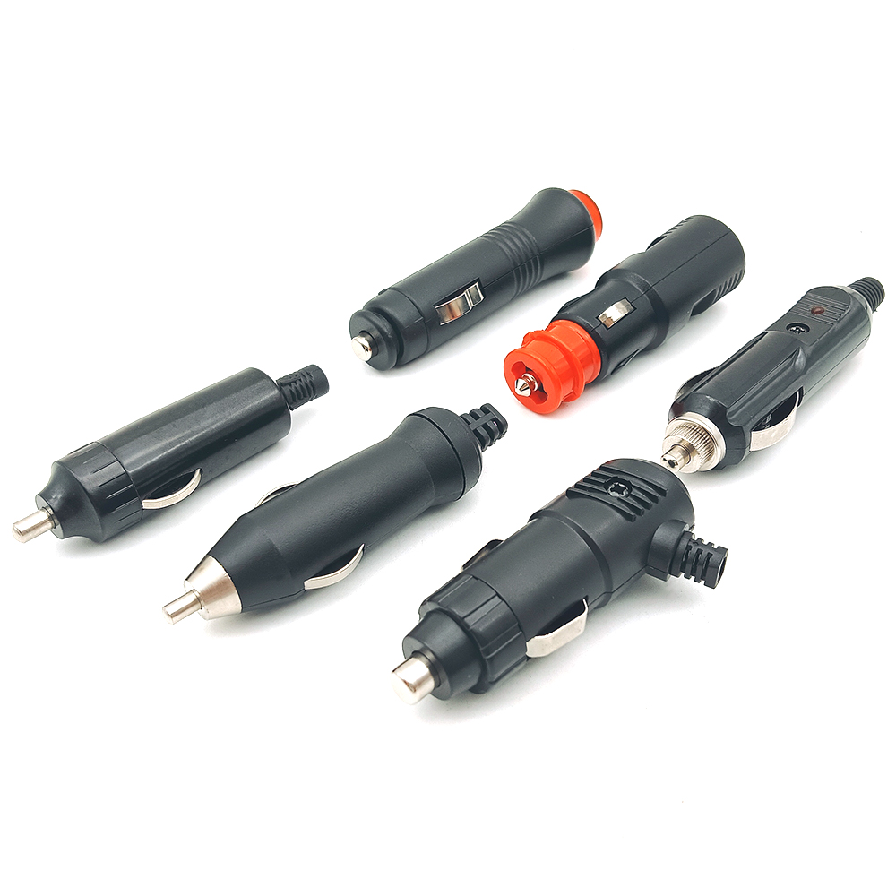 Universal 12V 24V LED Optional Digital Car Cigarette Lighter Socket Plug Connector for VW MB Ford