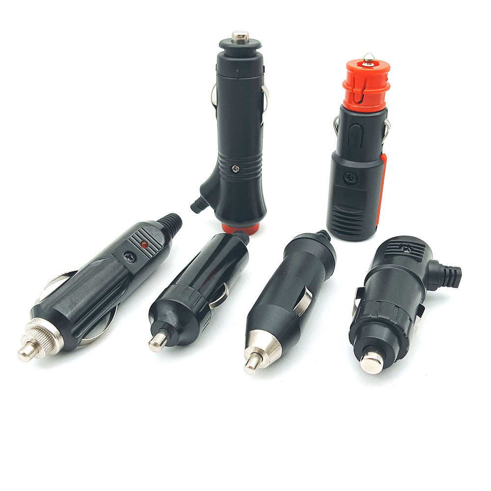 Universal 12V 24V LED Optional Digital Car Cigarette Lighter Socket Plug Connector for VW MB Ford