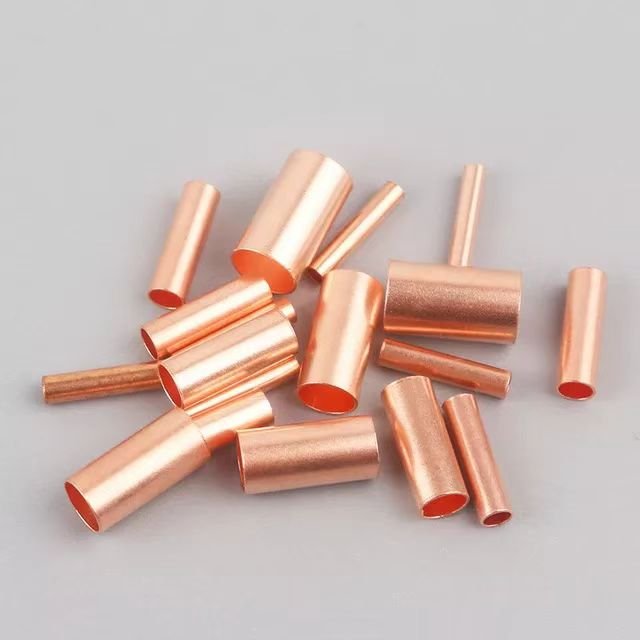 copper connection pipe wire joint small copper pipe Intermediate Joint direct connection pressure pipe cold pressing