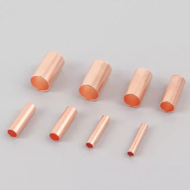 copper connection pipe wire joint small copper pipe Intermediate Joint direct connection pressure pipe cold pressing