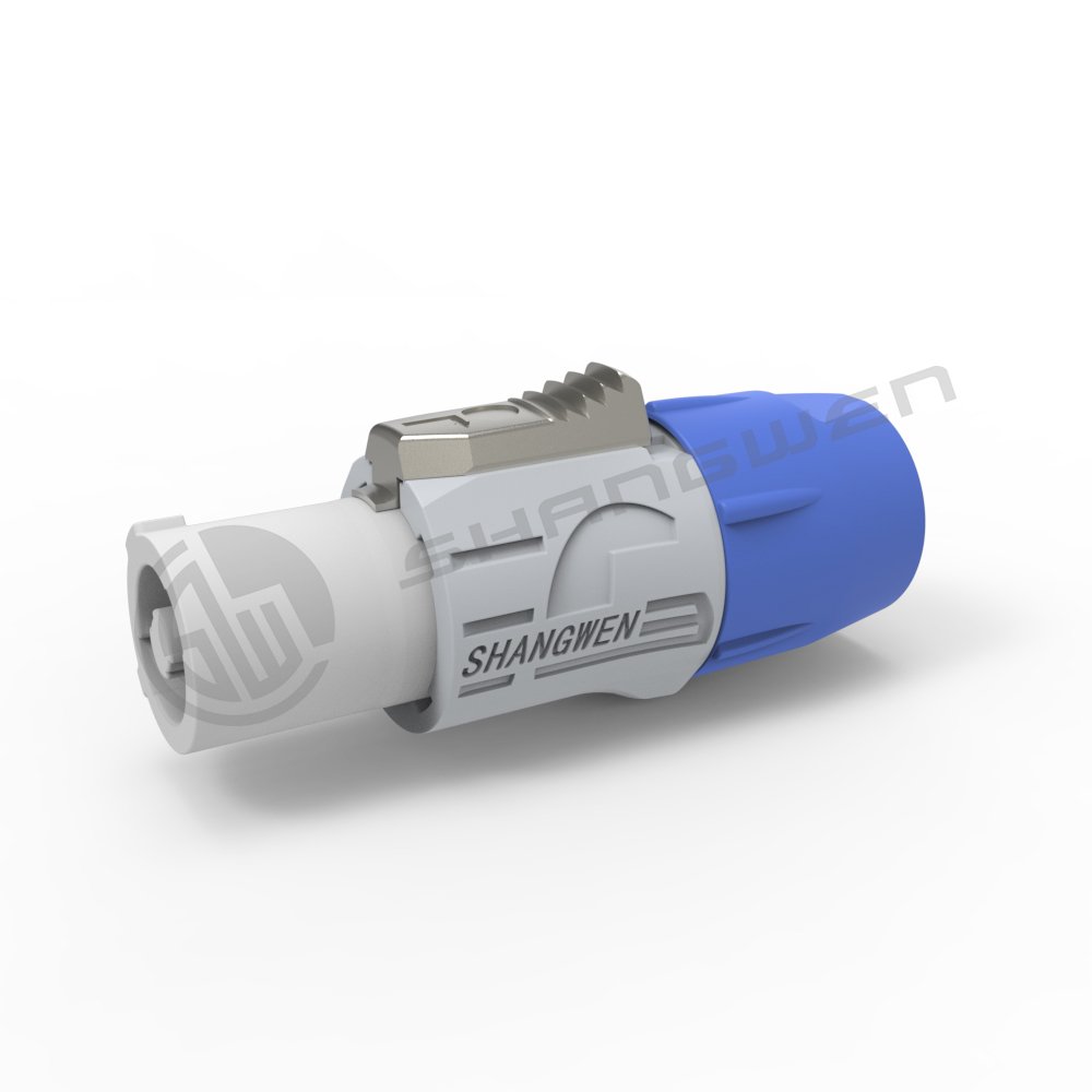 Ip44 Indoor Male Led Display Power Connection Audio Video 3 Pin Power Connectors output port