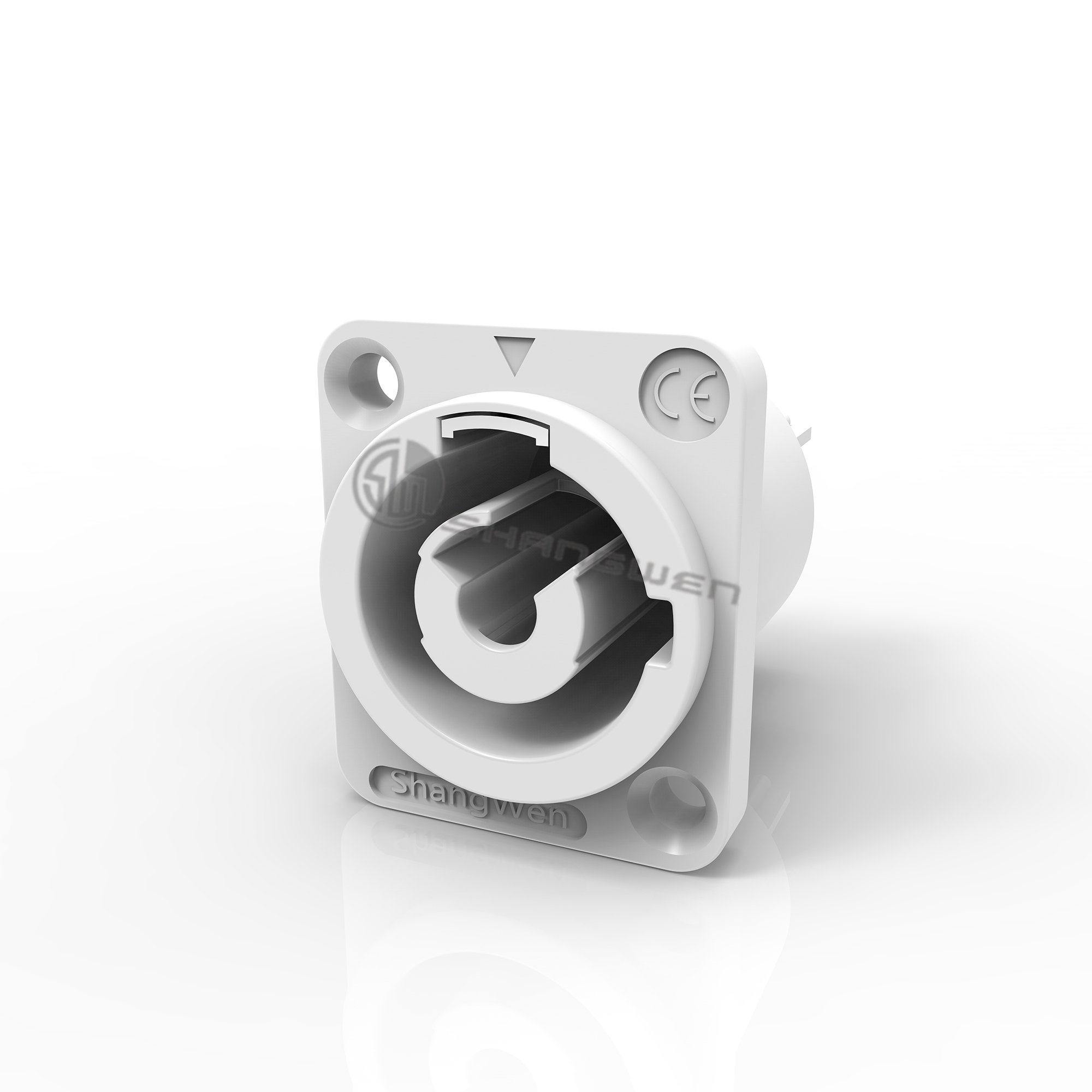Ip44 Indoor Male Led Display Power Connection Audio Video 3 Pin Power Connectors output port