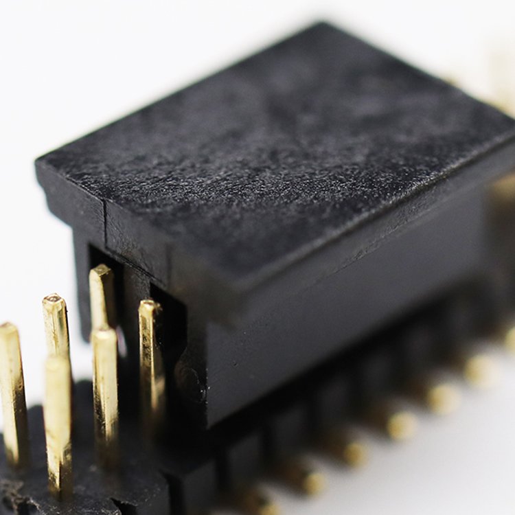 Double rows pin header 1.0mm pitch height 1.0 1.5mm smt positions 02-50pin male dual row pin header connector