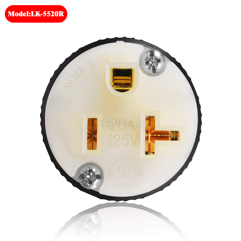 5-20R NEMA plug 20A 125V Industrial Grade Cord Connector US female socket