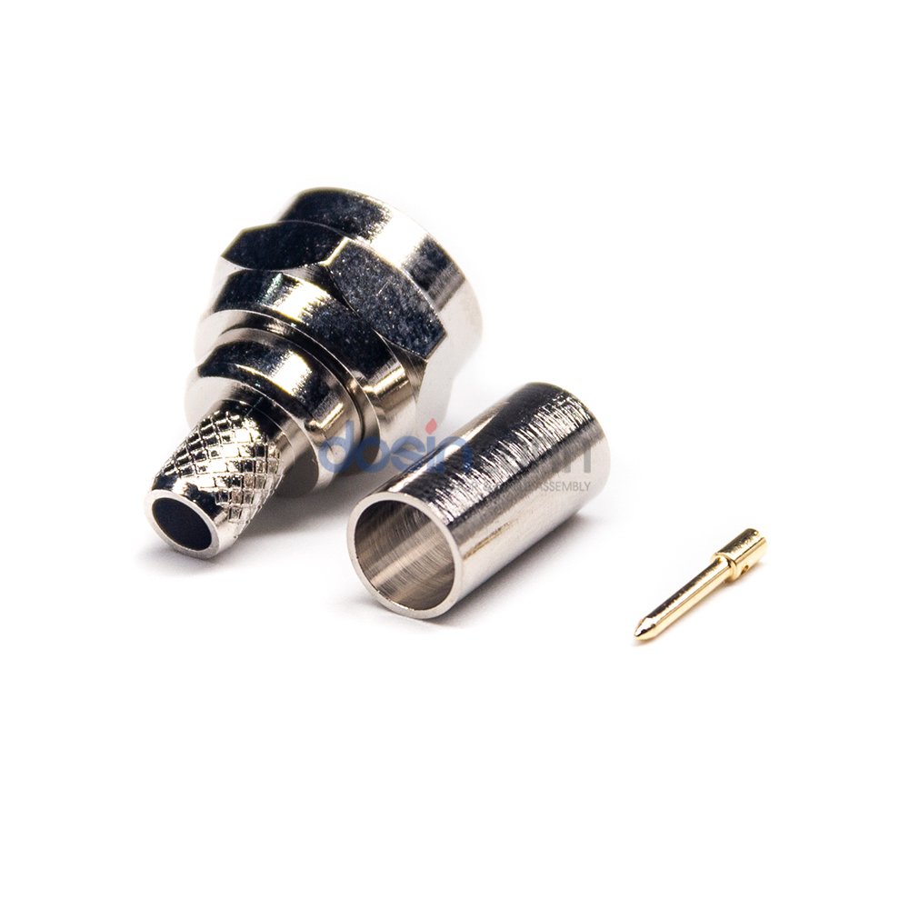 F Connector Male Type Crimp RG58 RG6 RG59 RG-6/U RG-59/U for Terrestrial, Satellite and Cable TV