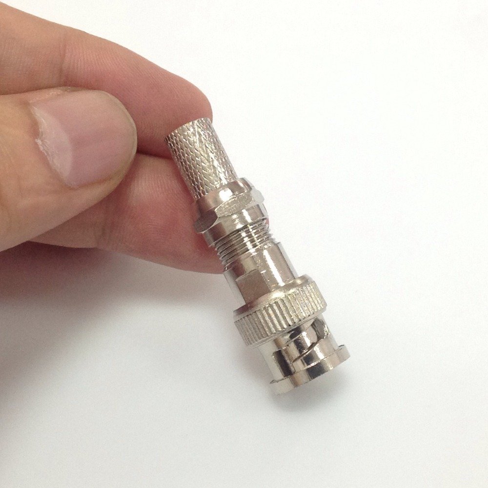 BNC Connector For Coaxial Cable RG59 For TV Antenna CCTV Camera
