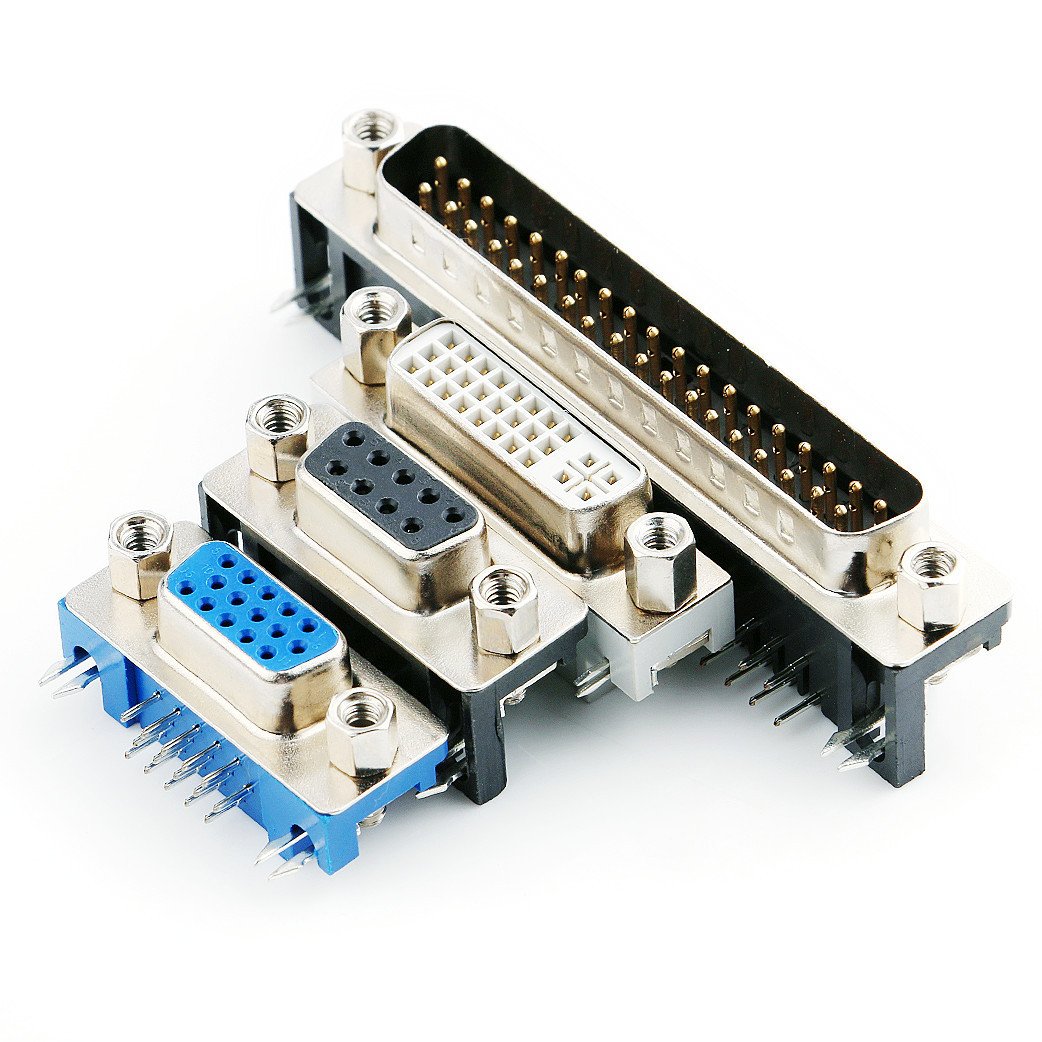 DR9/DR15 male DR25/DR37/DR15 female DVI connector interface RS232 DB9 copper pin VGA serial port connector factory direct sales