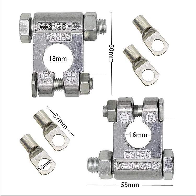 Battery Kit Standard Top Post Terminal Connector Wiring Zinc Terminal Protective Cover