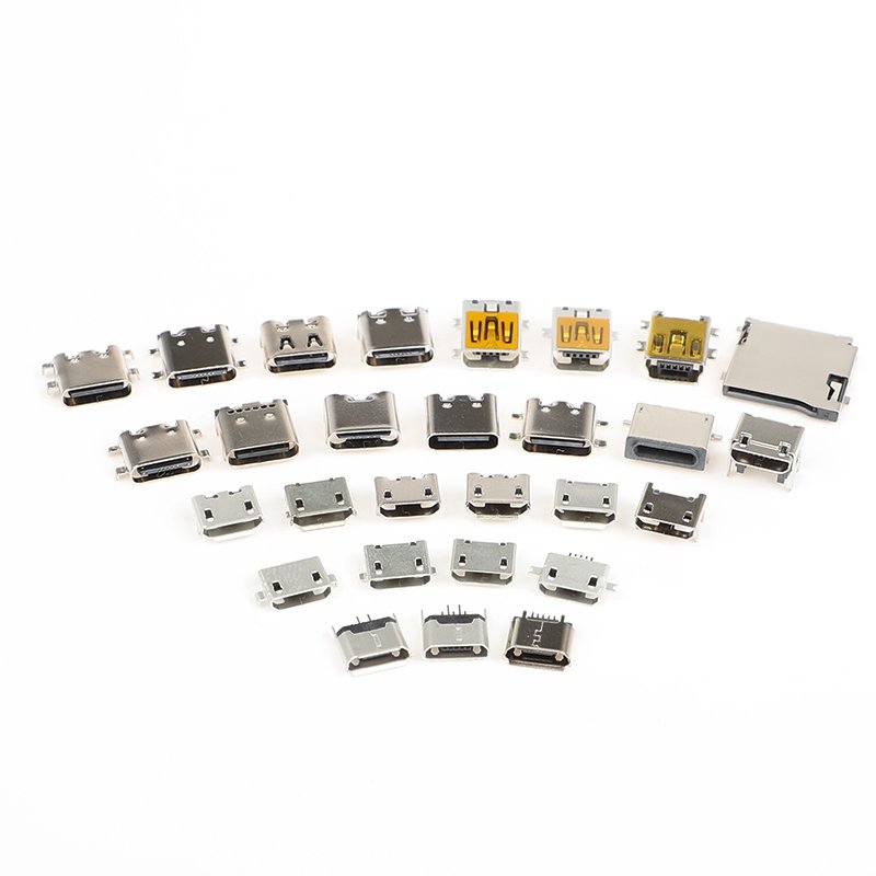 ROHS 16pin 0.8mm Type-C sinking SMT micro USB female connector Jake LY-TYPE-C-A01