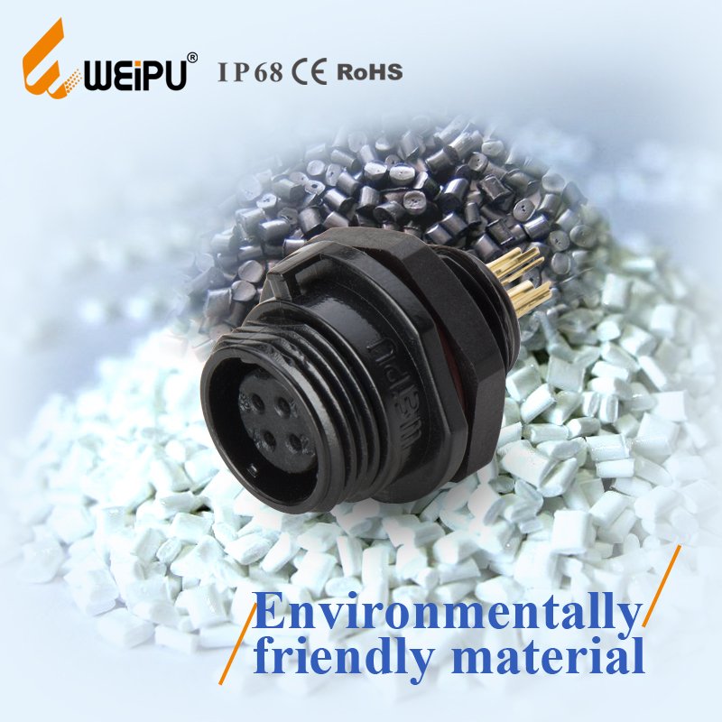 WEIPU IP67 IP68 Waterproof Circular Female Male M25 2 3 4 5 8 12 17 Pin Cable industrial connector