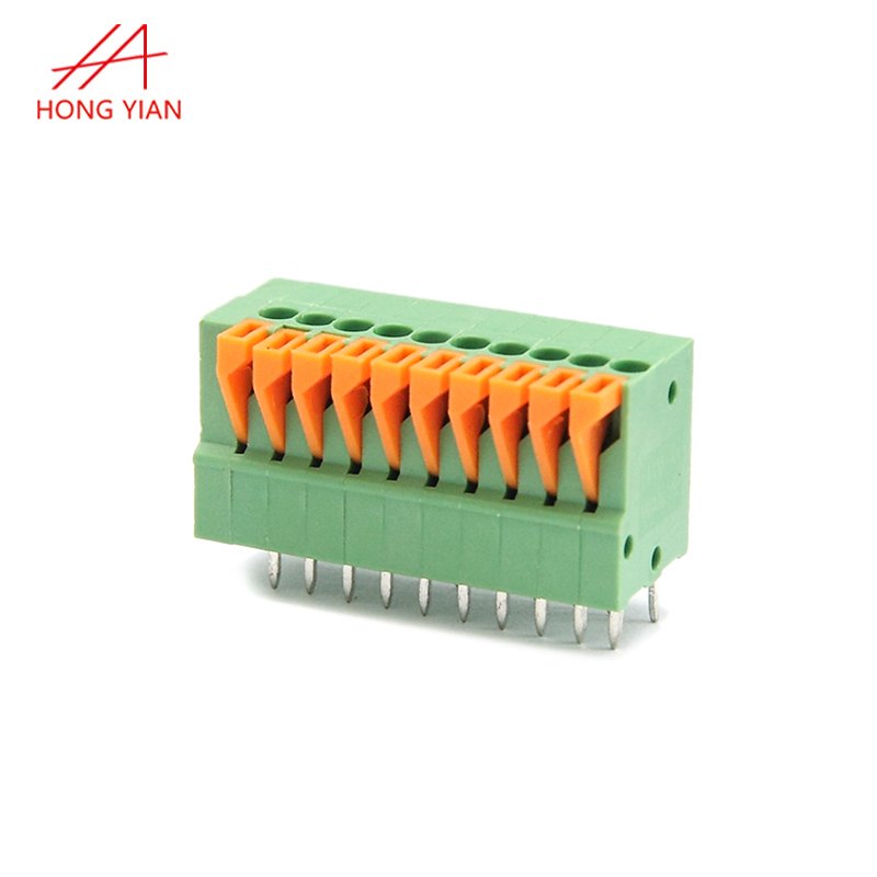 3.81mm Pitch Screw Terminal Connector 2 Pin 3 Pin Straight Leg KF381 Copper Green PCB Terminal Blocks