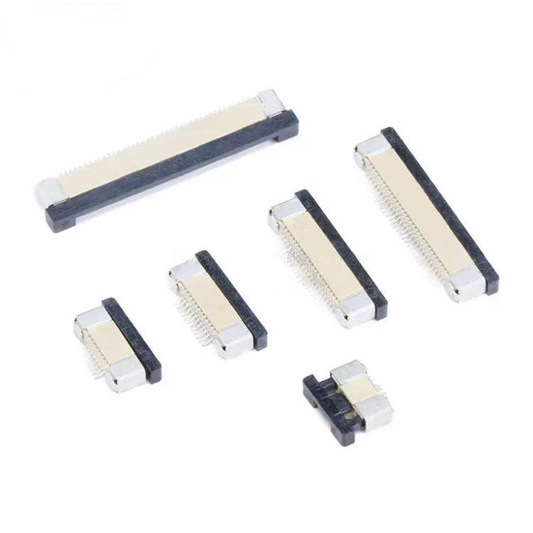 FFC/FPC connector 0.5MM top to bottom flip cover bottom to 4/6/8/10/12/14/16-40p