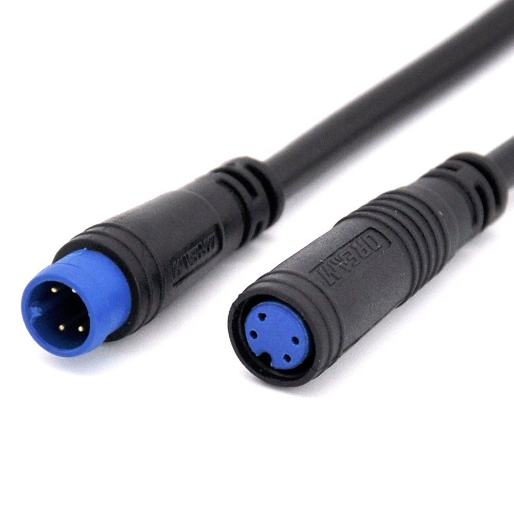 2Pin/3Pin/4Pin/5Pin/6Pin Waterproof Connector Female to Male DIY Ebike Extension Cable