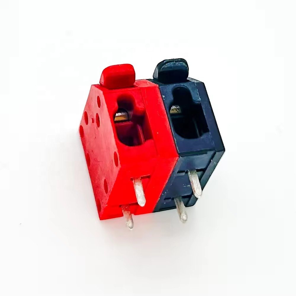 Custom colorful 2604 5.0mm pitch spring terminal blocks DG2204R-5.0 Push in wire cage PCB connector terminal for PCL power