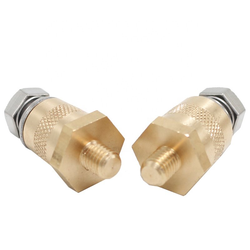 M8 8mm Car Battery Terminal Connectors Post Thread Durable Brass Battery Charging Poles Extender Adapter Power Connections
