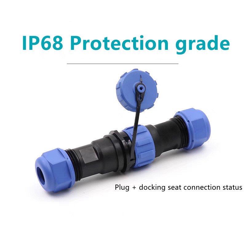 Industrial Electrical Plastic IP68 SP17 Plug Sockets 2/3/4/5/7/9/10 Pin Marine Waterproof Connector for Power Connection