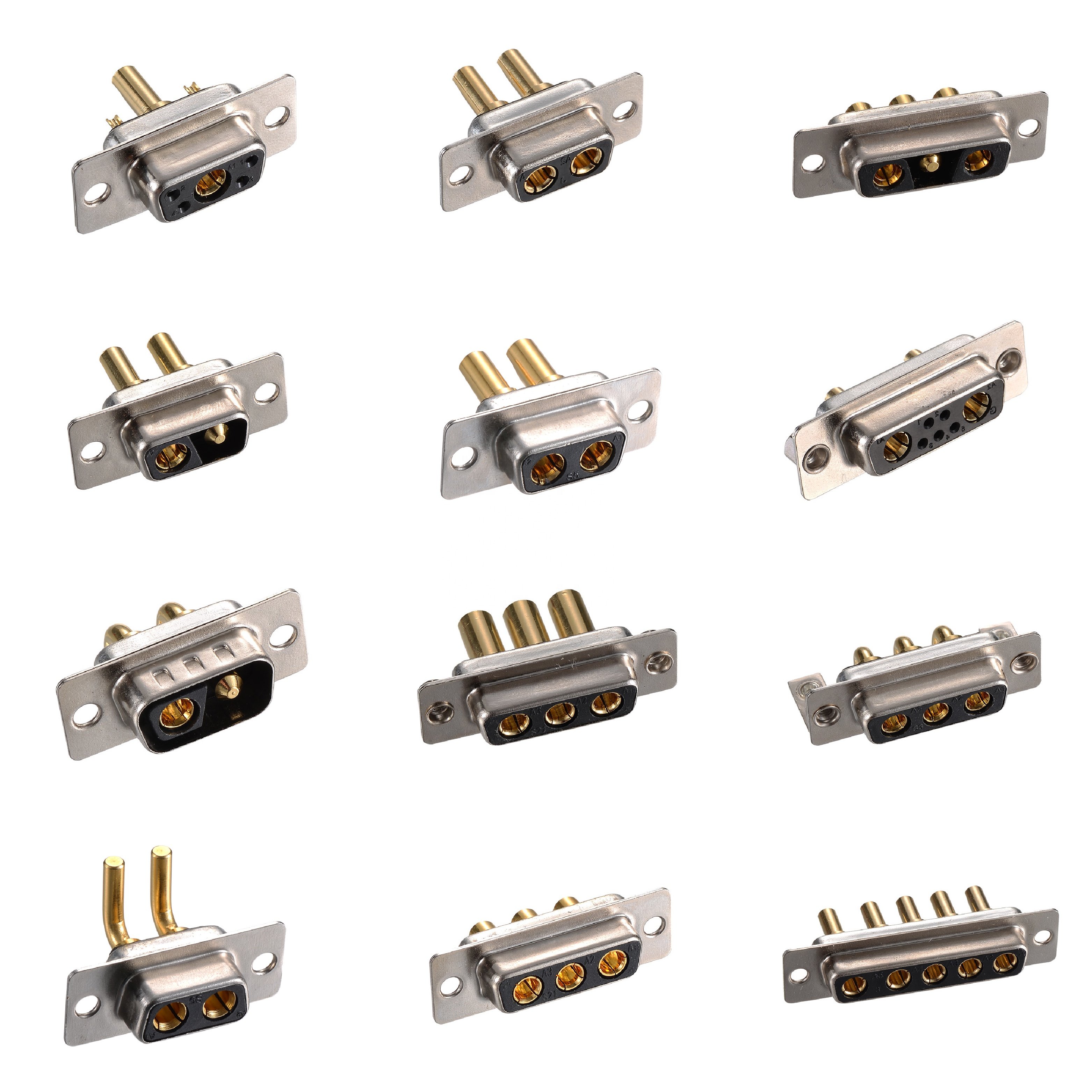 Denentech d-sub connector waterproof Contact 9W4 Female solder type high current d-sub connector