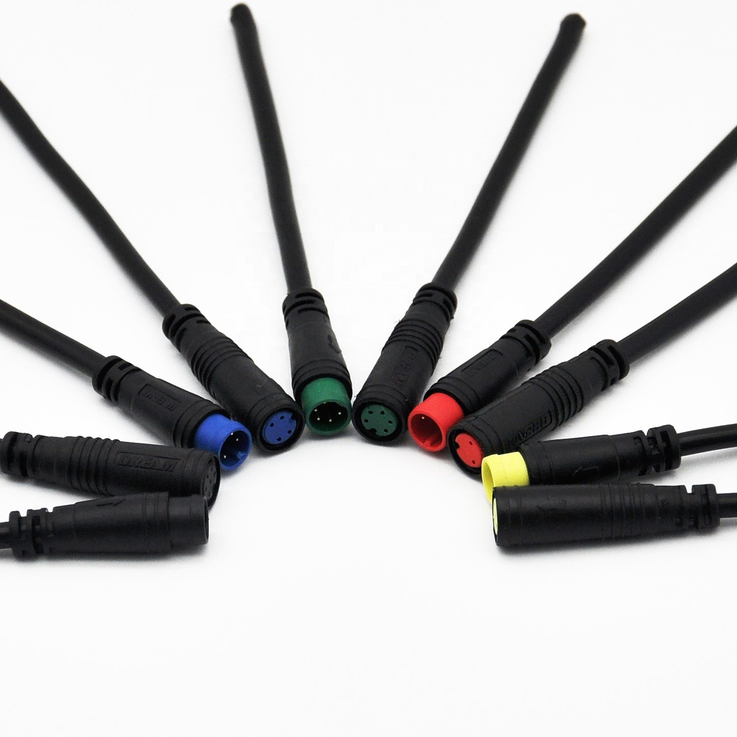 2 3 4 5 6 8 9Pin Julet Connector Ebike Controller With Brake Cable Julet Kabel 1 To 4 M8 5Pin Cable Ebike Motor Sensor Cable