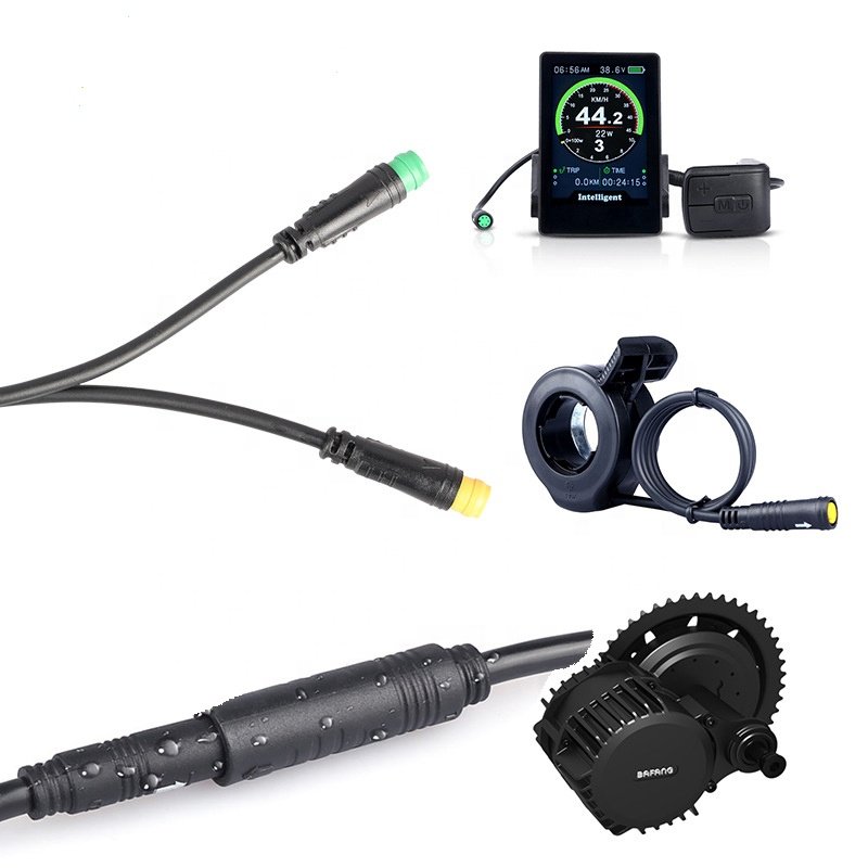 2 3 4 5 6 8 9Pin Julet Connector Ebike Controller With Brake Cable Julet Kabel 1 To 4 M8 5Pin Cable Ebike Motor Sensor Cable