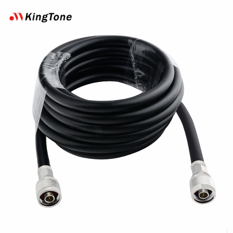 5m/10m/15m N Male to Male Connector RF Feeder Cable 50 Ohm 5D-FB Low Loss Coaxial Cable for Signal Booster, Antenna