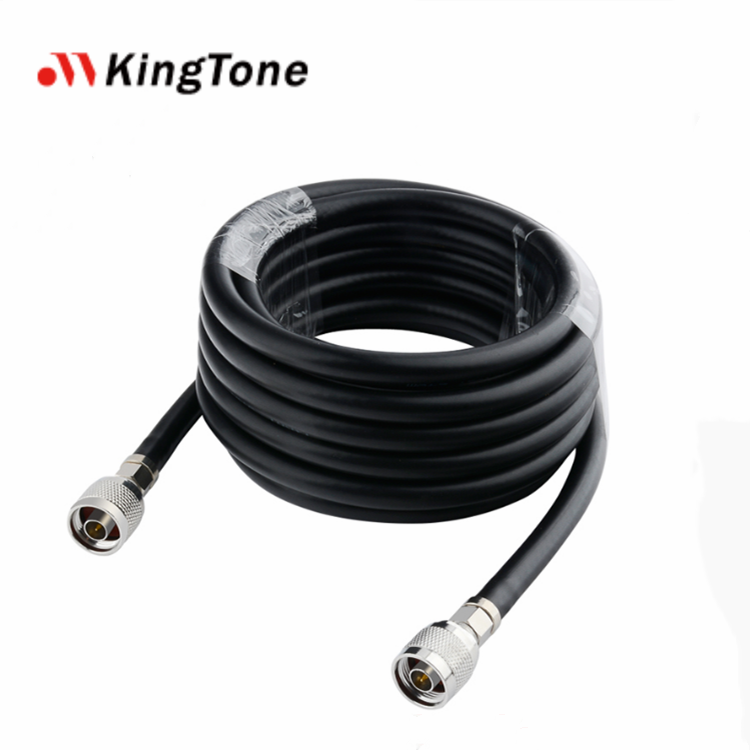 5m/10m/15m N Male to Male Connector RF Feeder Cable 50 Ohm 5D-FB Low Loss Coaxial Cable for Signal Booster, Antenna
