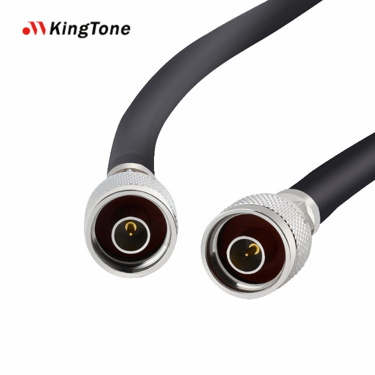 5m/10m/15m N Male to Male Connector RF Feeder Cable 50 Ohm 5D-FB Low Loss Coaxial Cable for Signal Booster, Antenna