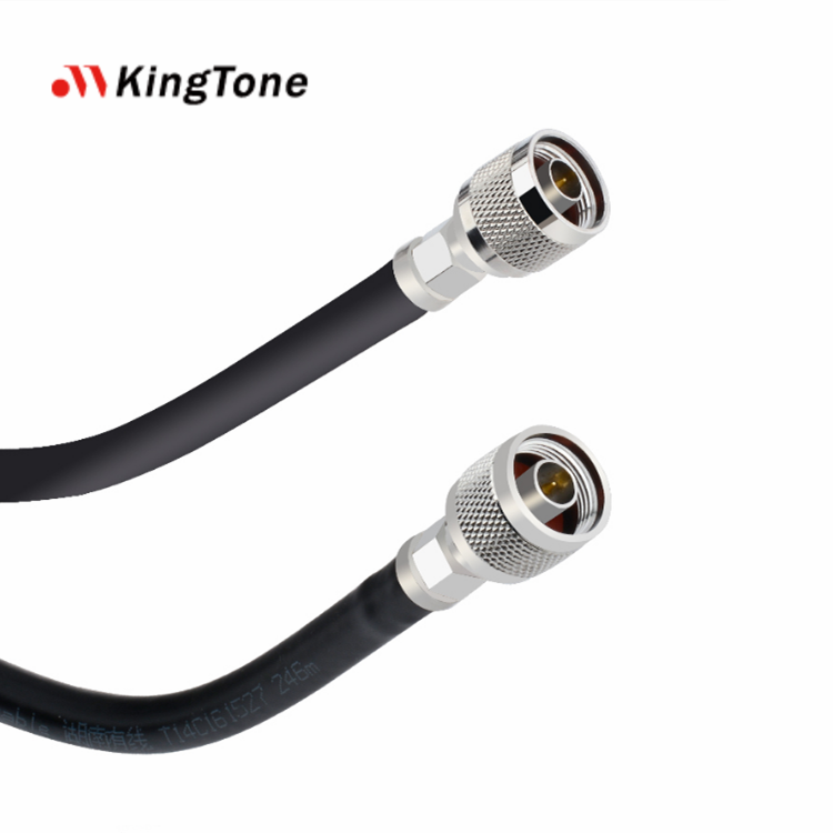 5m/10m/15m N Male to Male Connector RF Feeder Cable 50 Ohm 5D-FB Low Loss Coaxial Cable for Signal Booster, Antenna