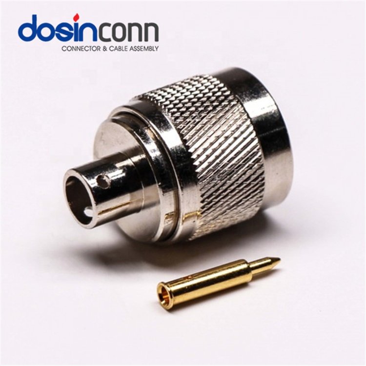Solder Type N Male Connector for RG402 Cable