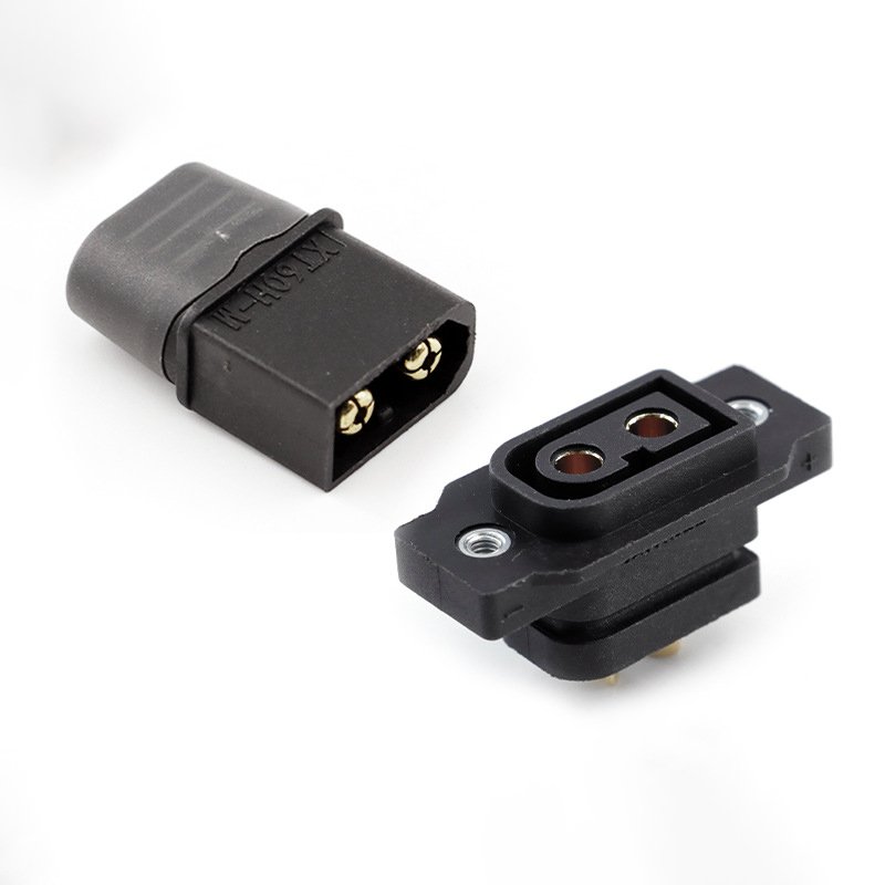 Amass XT60H-M XT60NE-F Panel Mount Plug Adapter | RC XT60 XT60NE Battery Power Connector With Free Screw