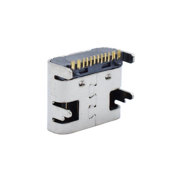 Fast-charged type C connector 16 pin power jack data transmission charging port usb connector type c