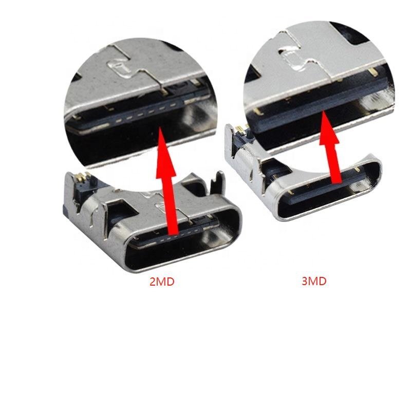 Fast-charged type C connector 16 pin power jack data transmission charging port usb connector type c