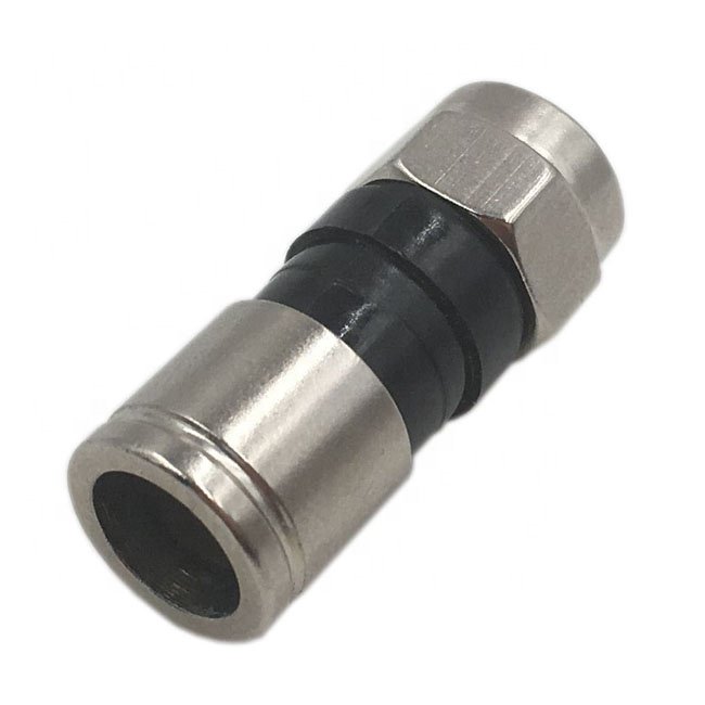 factory hot sale RG59 RG6 brass copper RF coaxial compression f type connector rg6